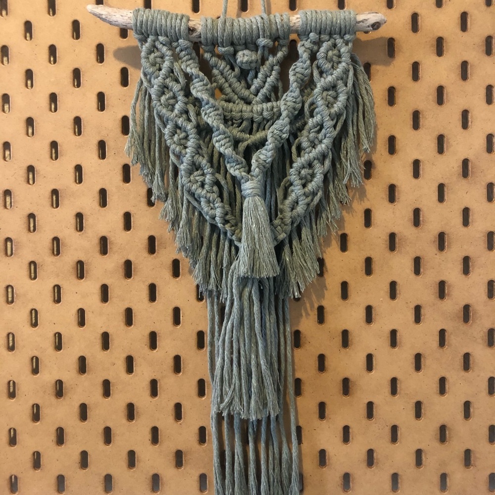 Sage macrame wall decor